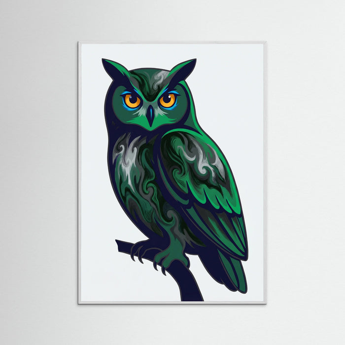 White Wood Emerald Gaze