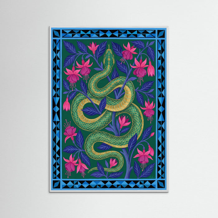 White Wood Emerald Tiger Reverie