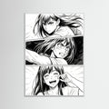 White Wood Emotional Manga Gaze