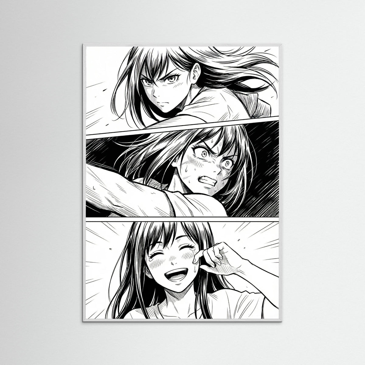 White Wood Emotional Manga Gaze