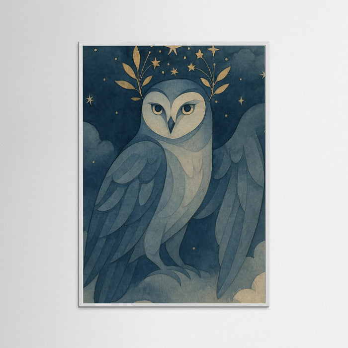 White Wood Enchanted Owl