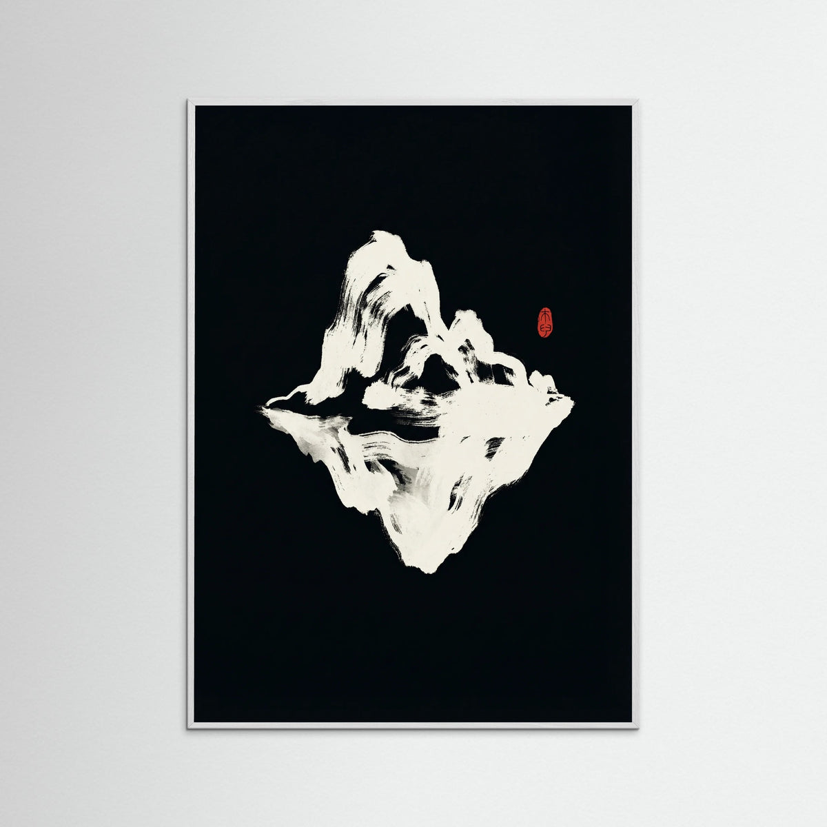 White Wood Enso Serenity Black