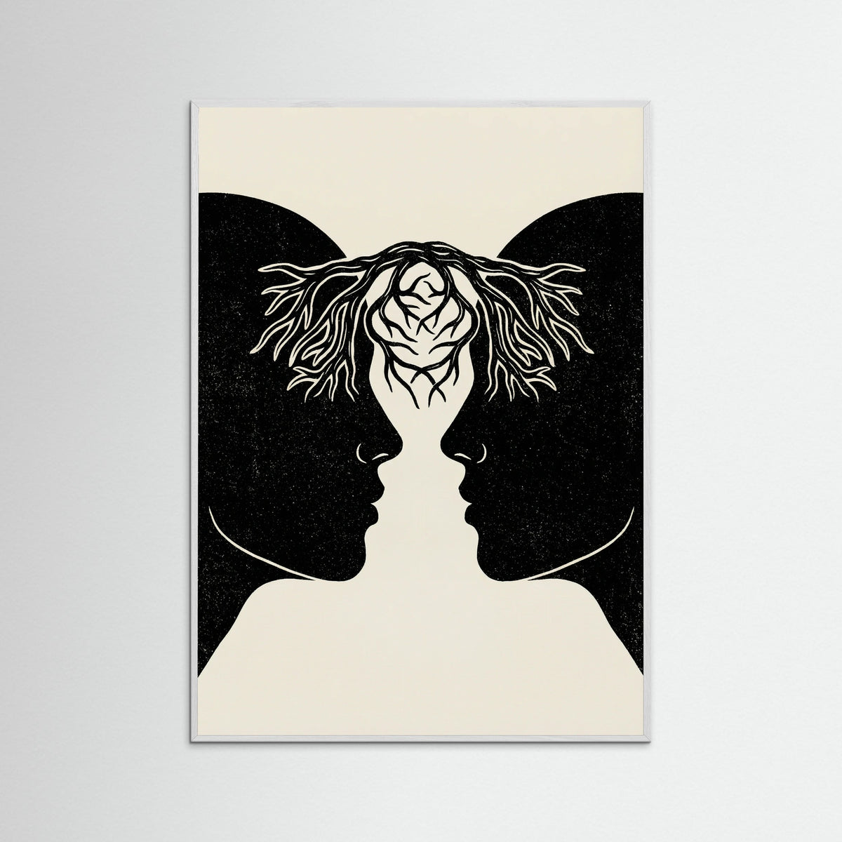 White Wood Entwined Connection