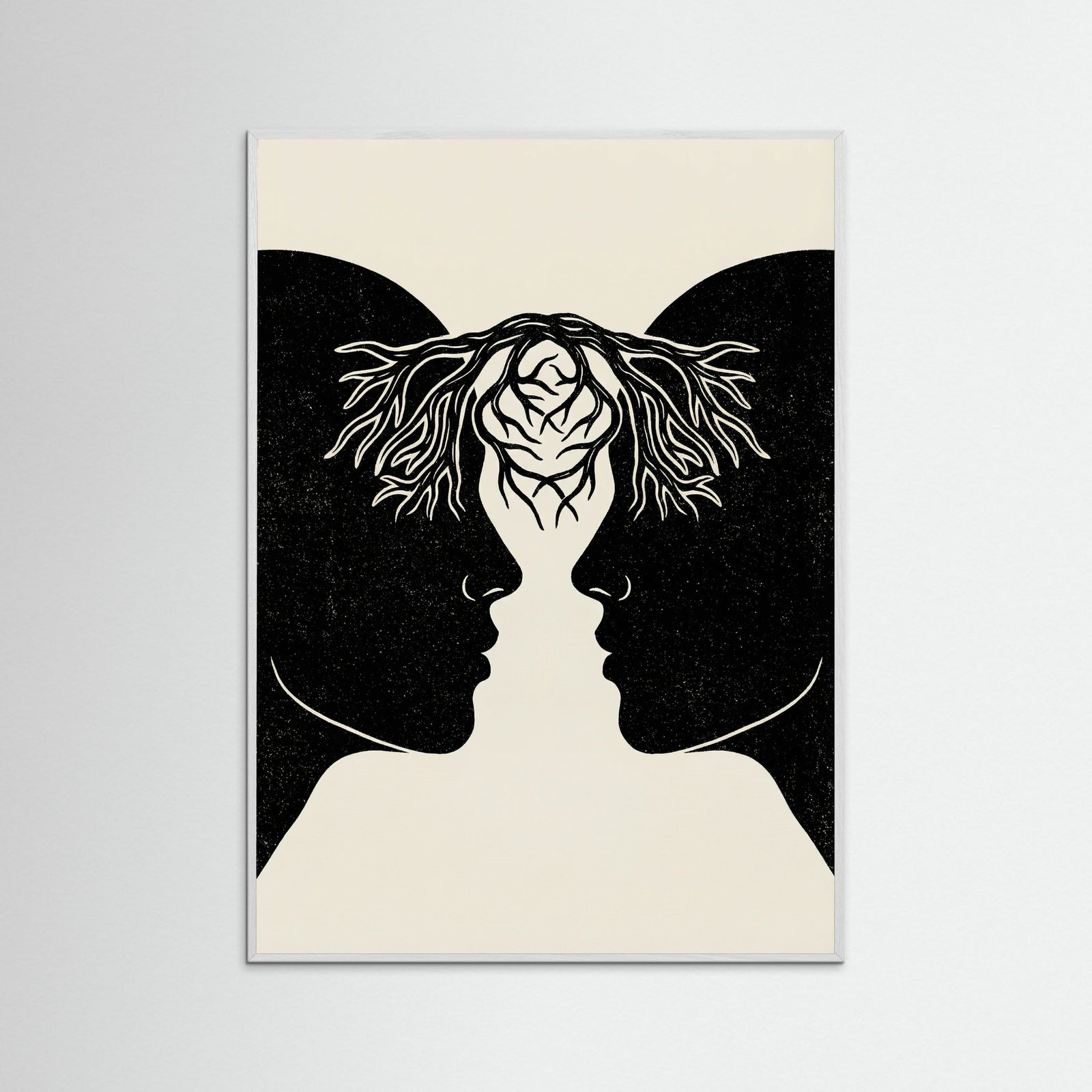 White Wood Entwined Connection