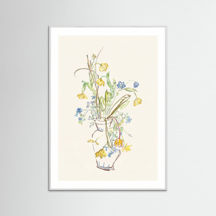 White Wood Ephemeral Blossom Sketch