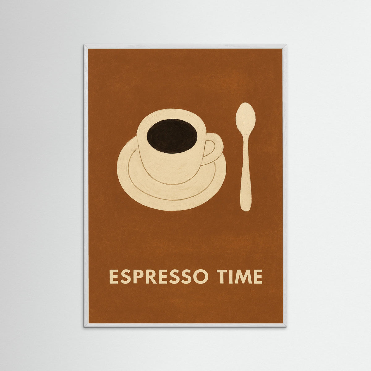 White Wood Espresso Time
