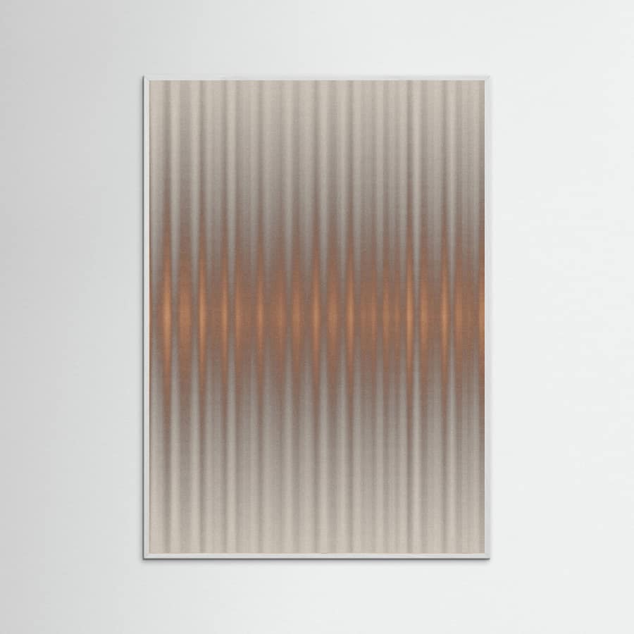 Euphoria - Gray and Orange Poster – plakat og kunsttryk