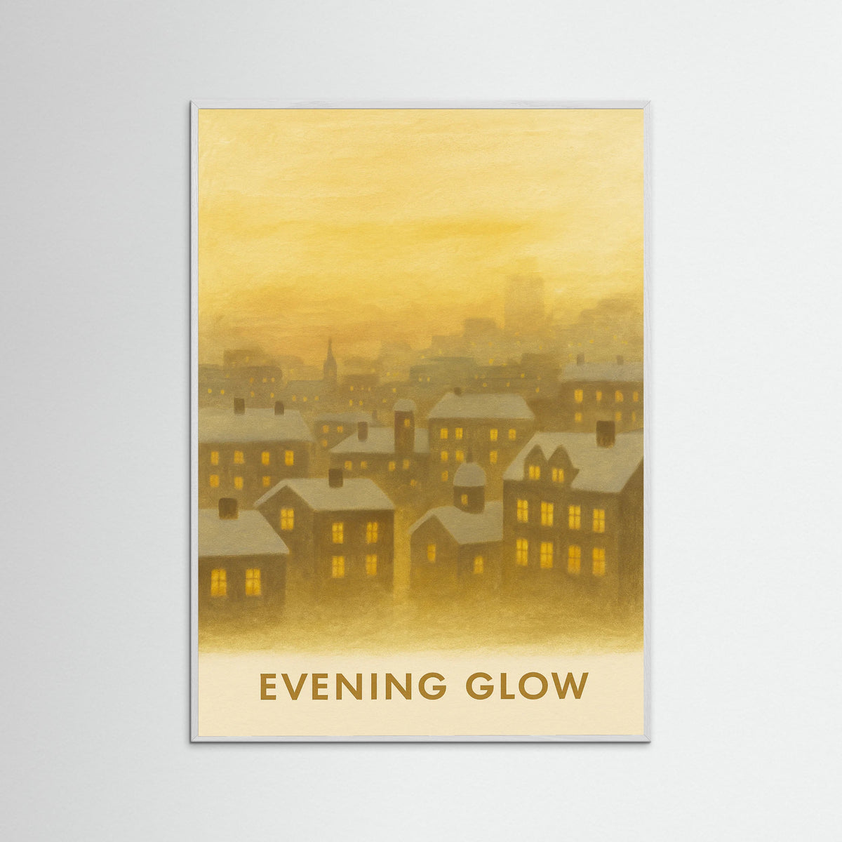 White Wood Evening Glow