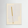 White Wood Fabric Pattern Collage No.3 Poster