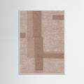 White Wood Fabric Pattern Collage No.5 Poster