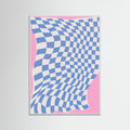 White Wood Fabric and Wind Poster