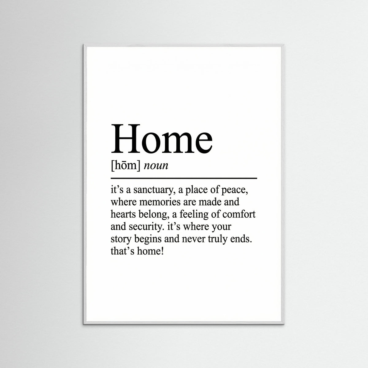 White Wood Family Definition Art