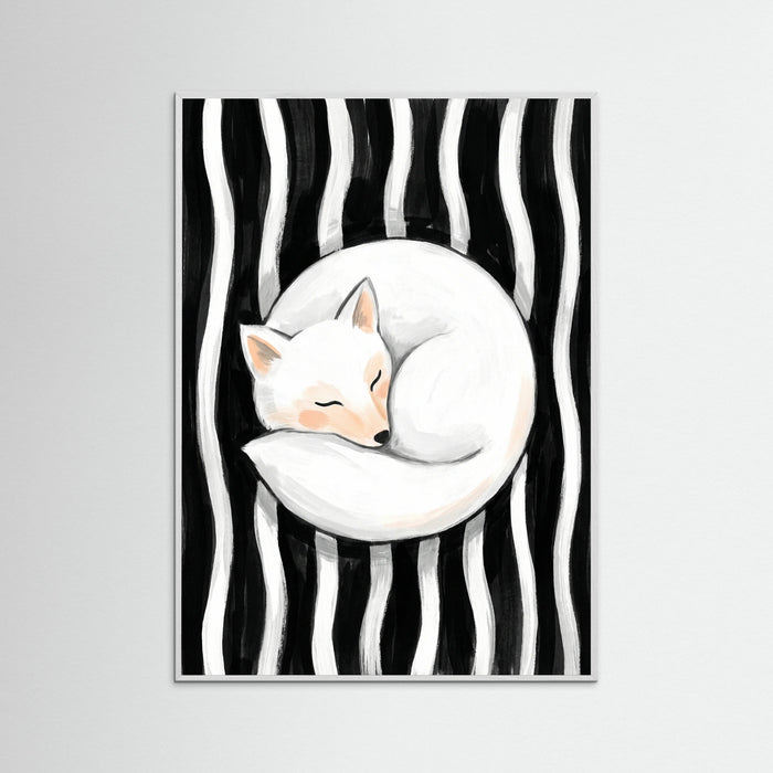 White Wood Feline Embrace