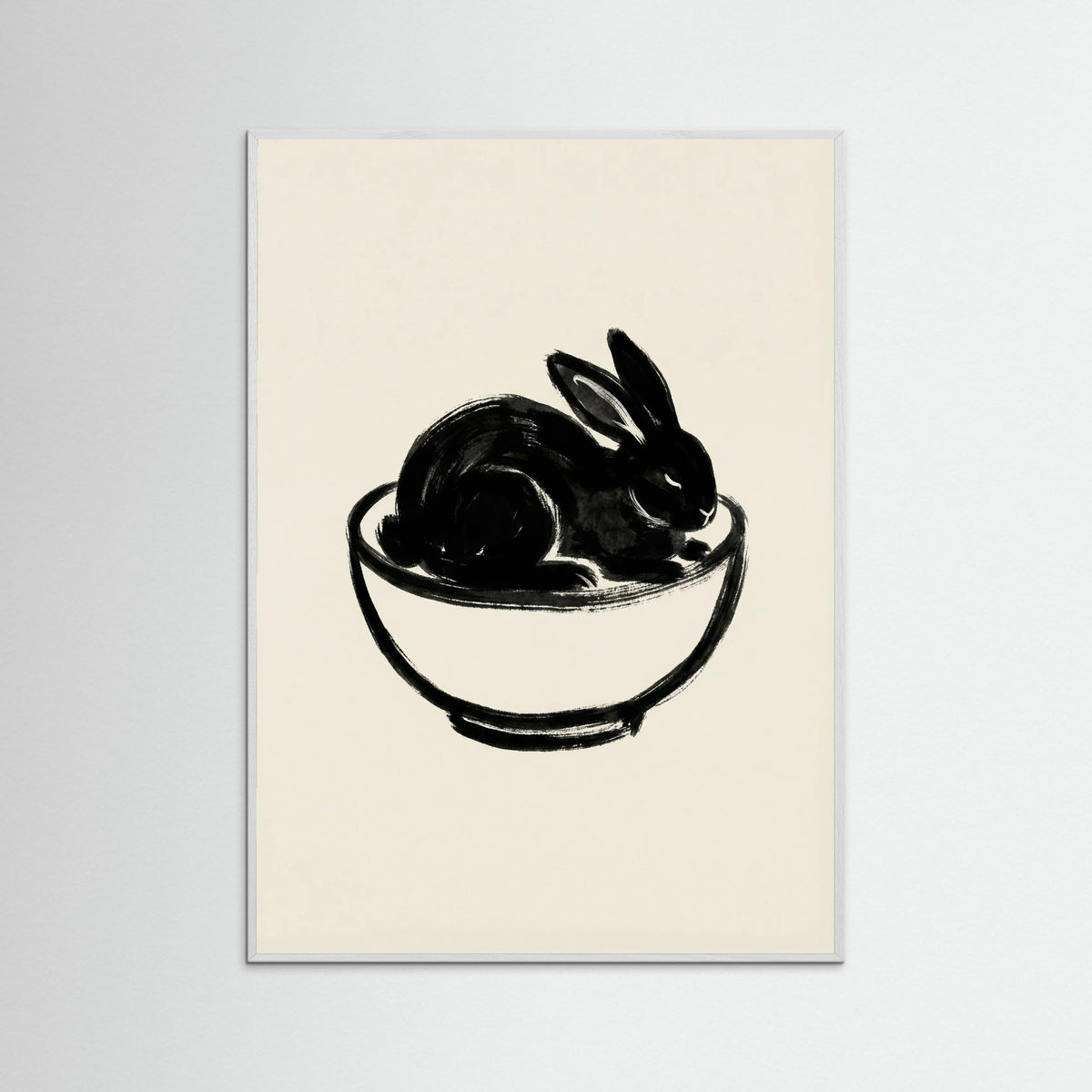 White Wood Feline Repose