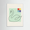 White Wood Feline Silhouette Stretch