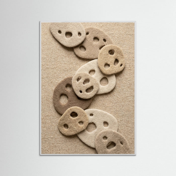 White Wood Felted Contour Study