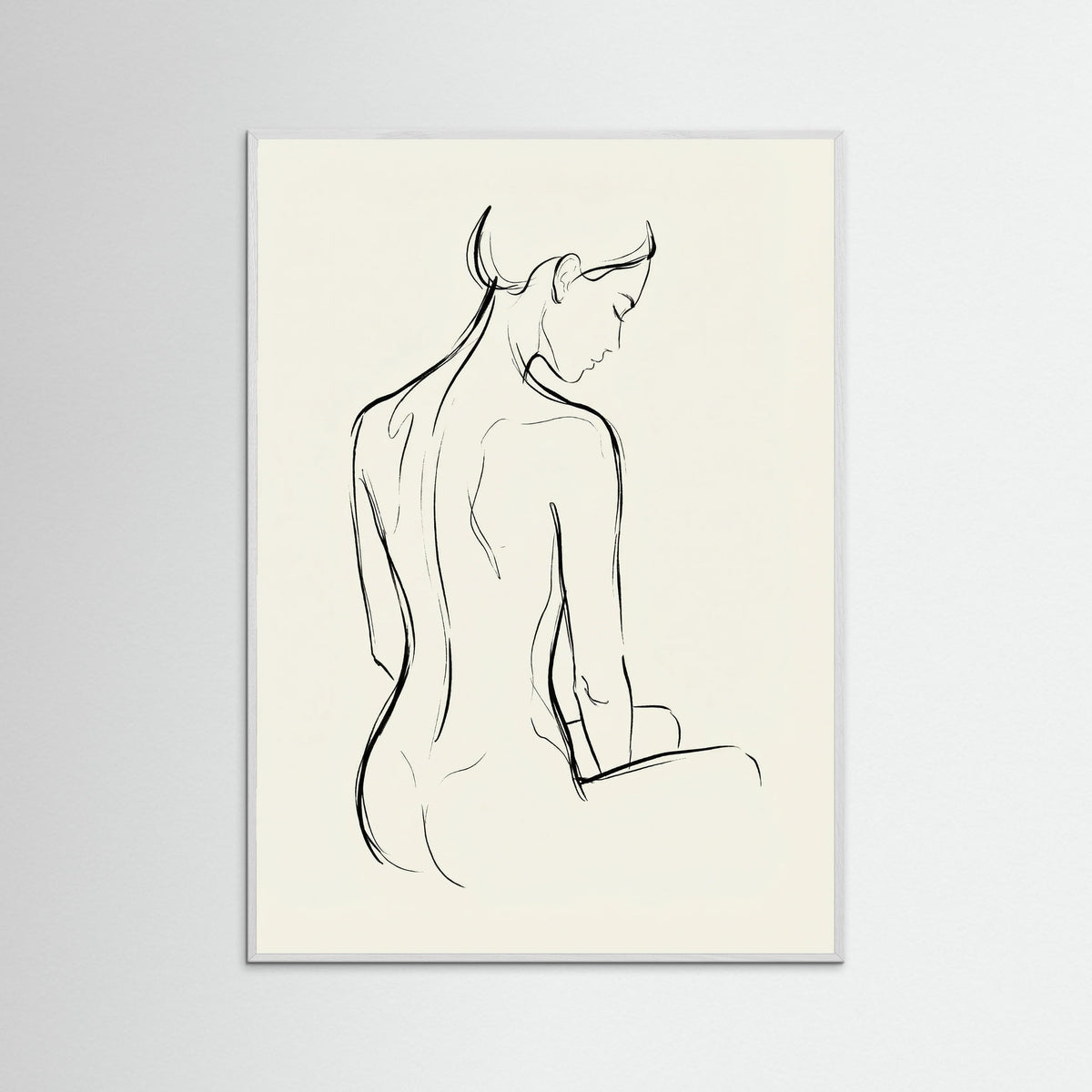 White Wood Feminine Form