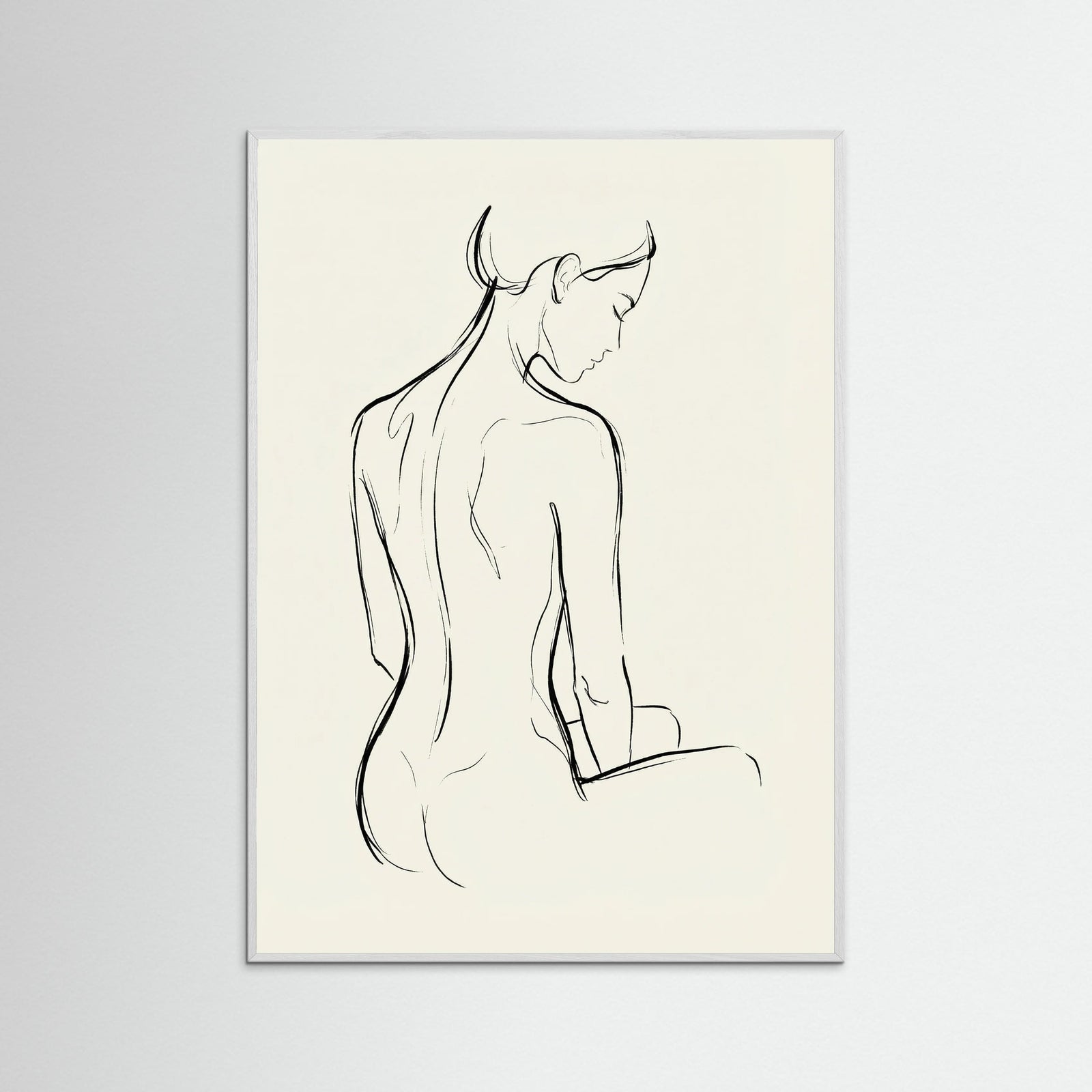 White Wood Feminine Form