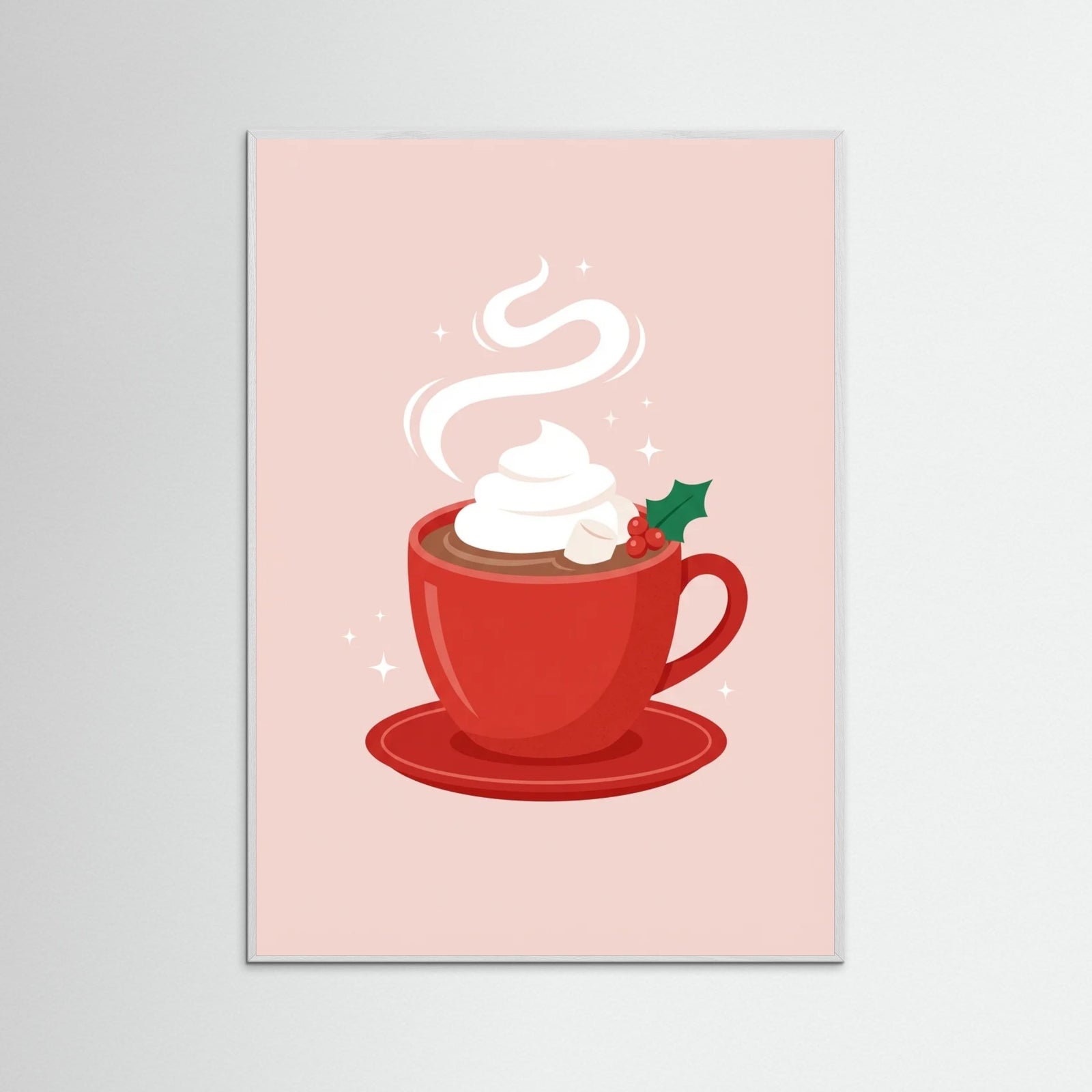 White Wood Festive Candy Canes