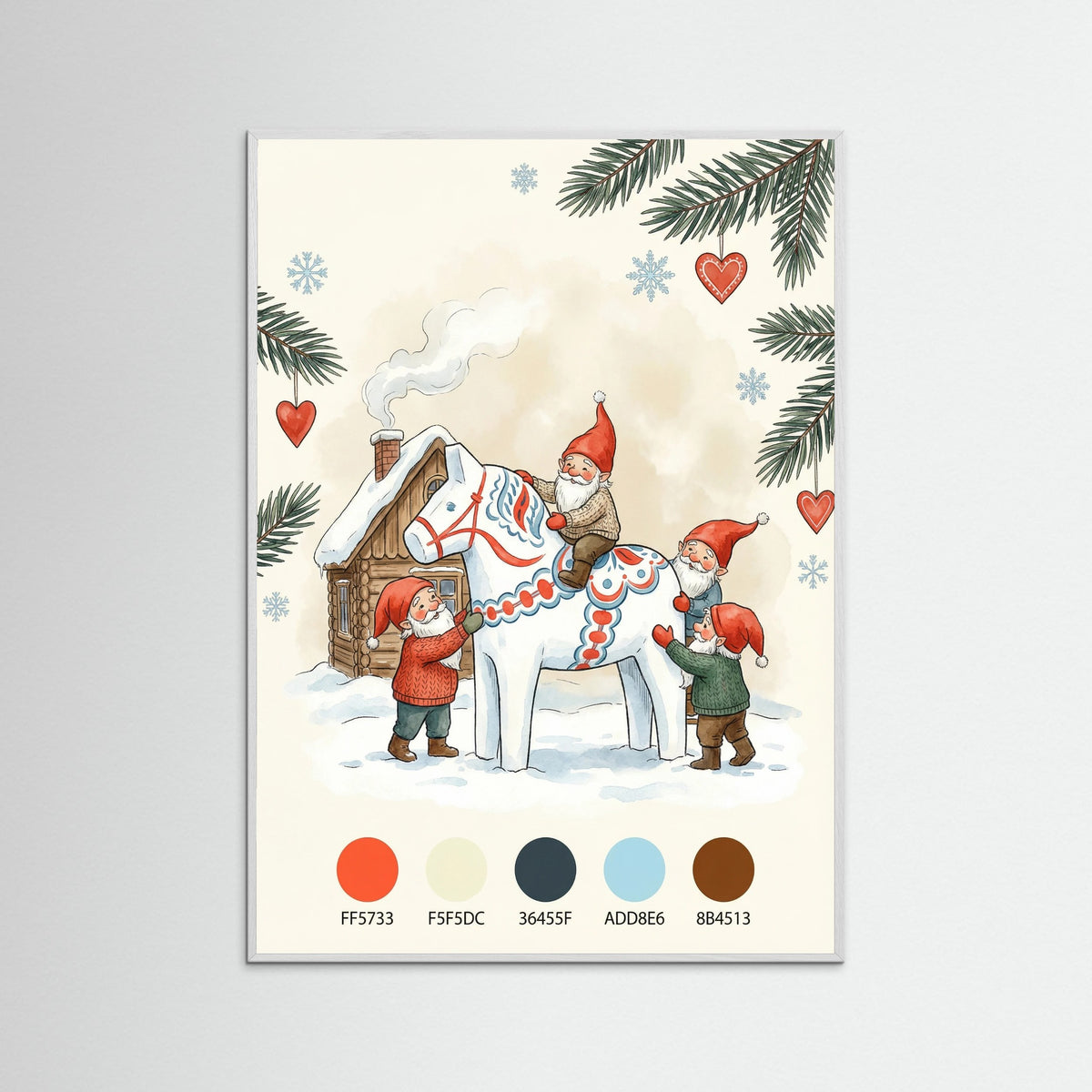 White Wood Festive Dala Ride