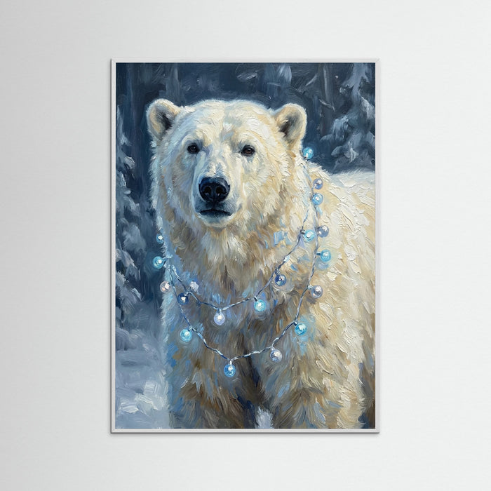 White Wood Festive Reindeer Glow