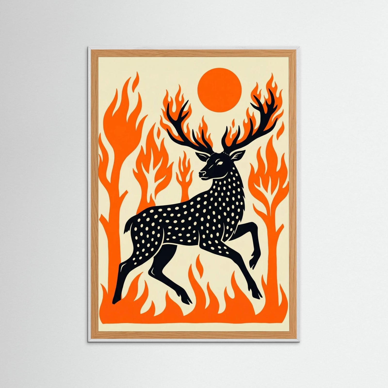 White Wood Fiery Creatures