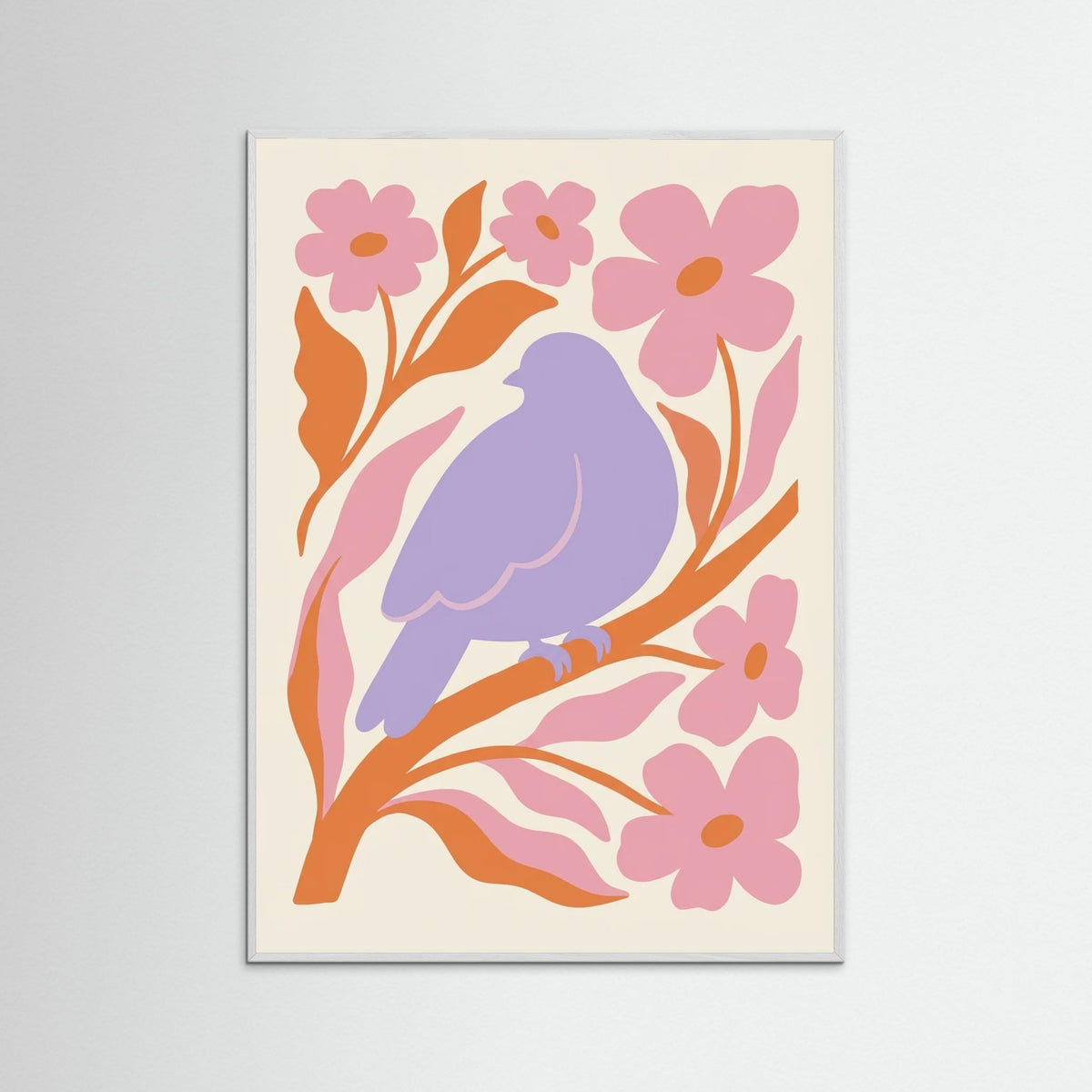 White Wood Figure in Bloom