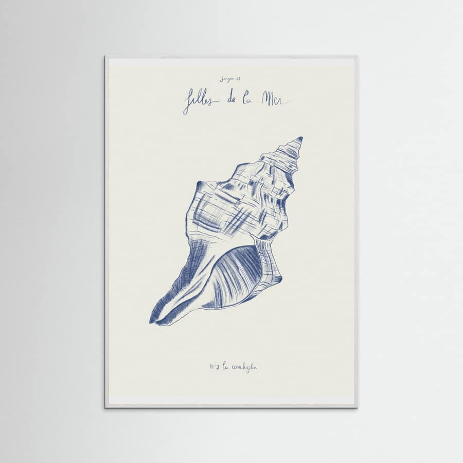 Filles de la mer n.2 - La conchiglia Poster – plakat og kunsttryk