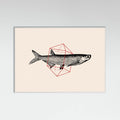 Fish In Geometrics Nº2 Poster – plakat og kunsttryk