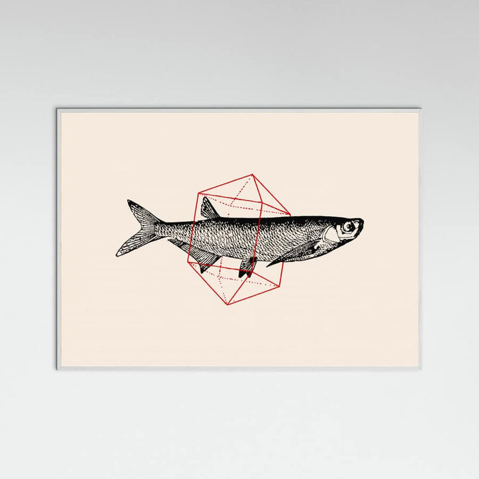 Fish In Geometrics Nº2 Poster – plakat og kunsttryk