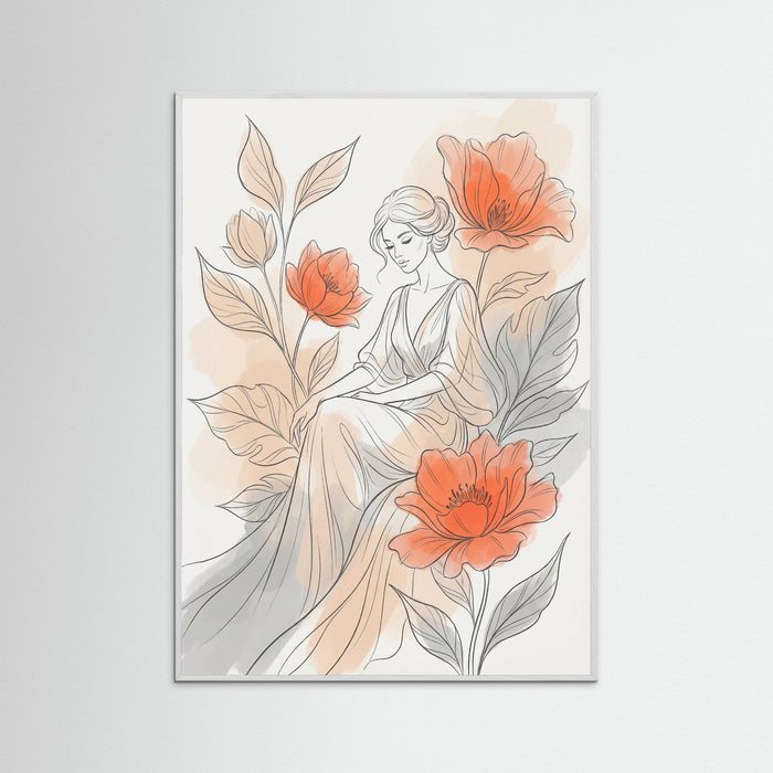 White Wood Floral Aura