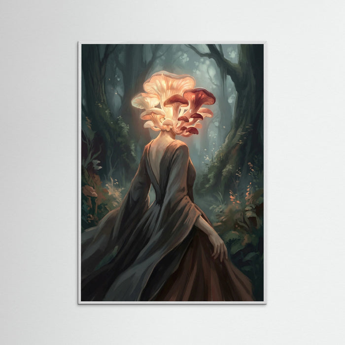 White Wood Floral Enigma