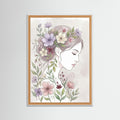 White Wood Floral Muse