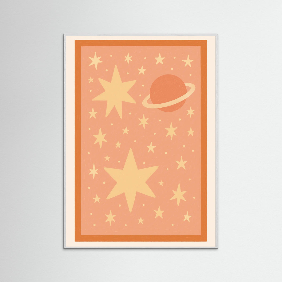 White Wood Floral Pastel