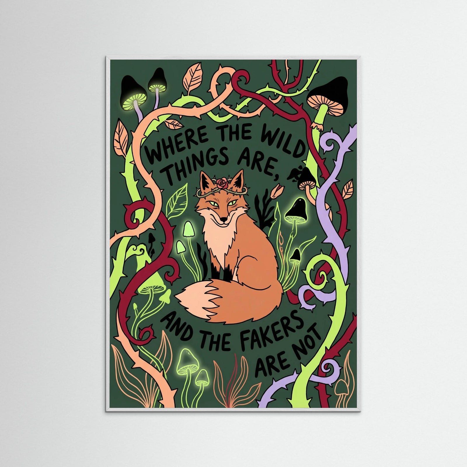 White Wood Floral Rebellion