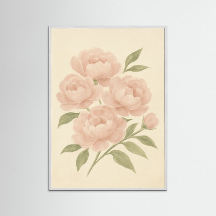 White Wood Floral Repose