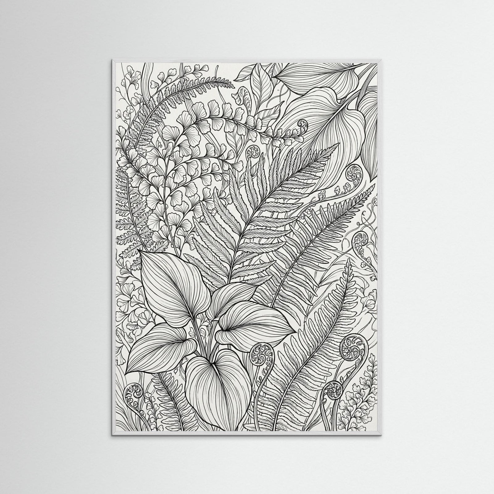 White Wood Floral Rhythm