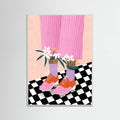Floral Socks -juliste – juliste ja taidepainatus