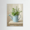 White Wood Floral Teacup Serenity