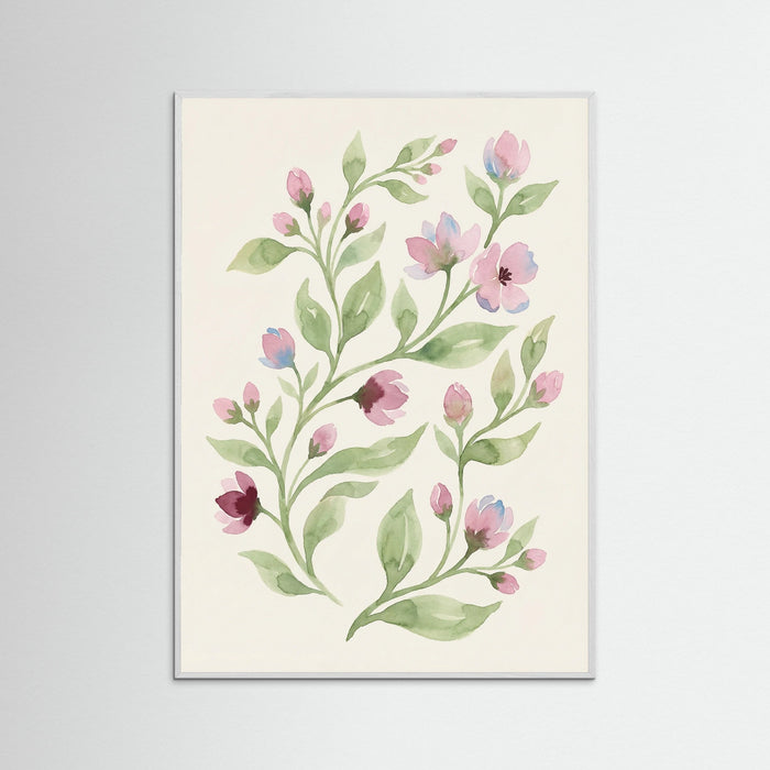 White Wood Floral Whispers