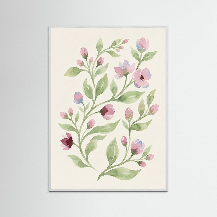 White Wood Floral Whispers