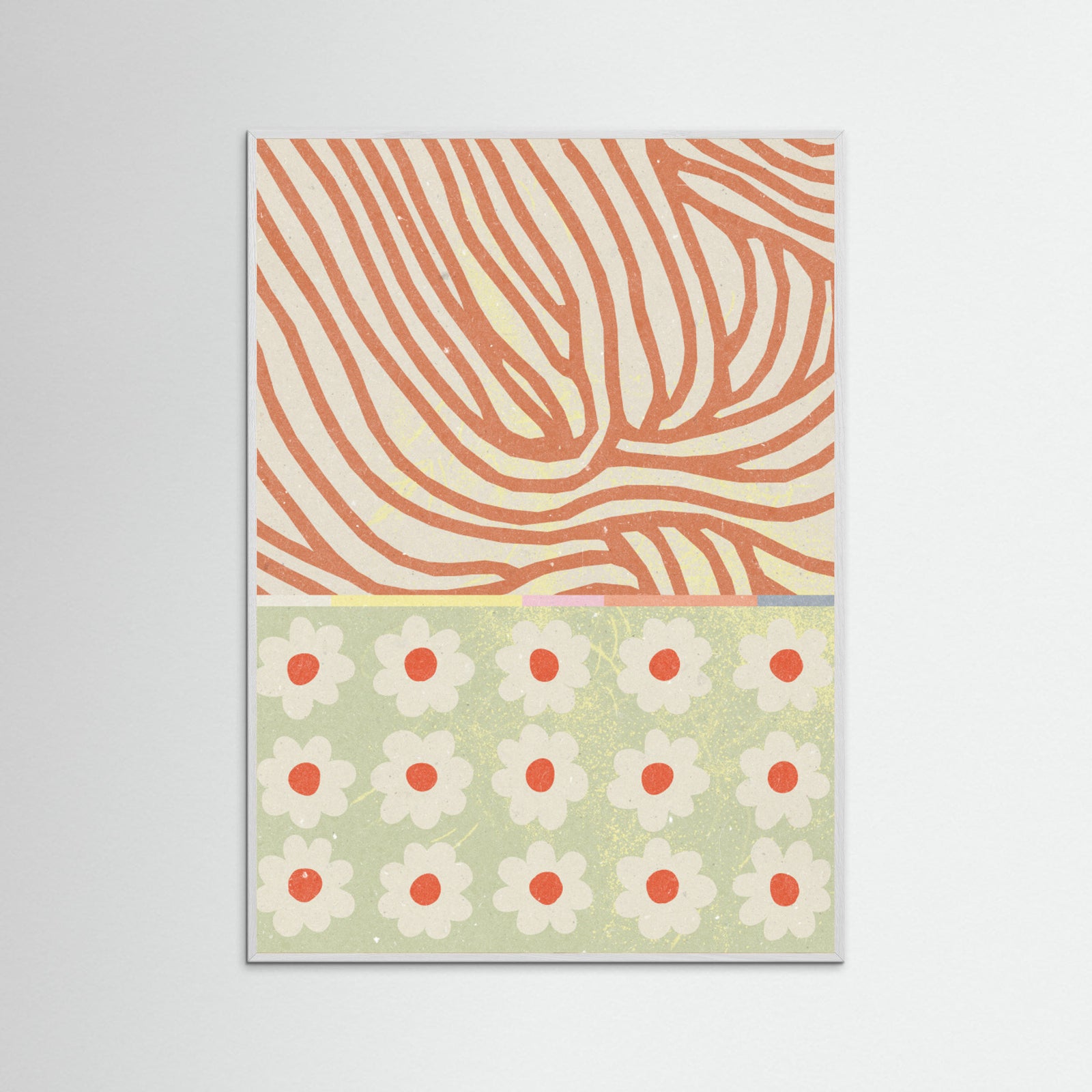 White Wood Flowers Composition 2 Poster