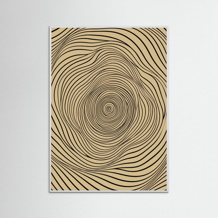 White Wood Flowing Abstraction