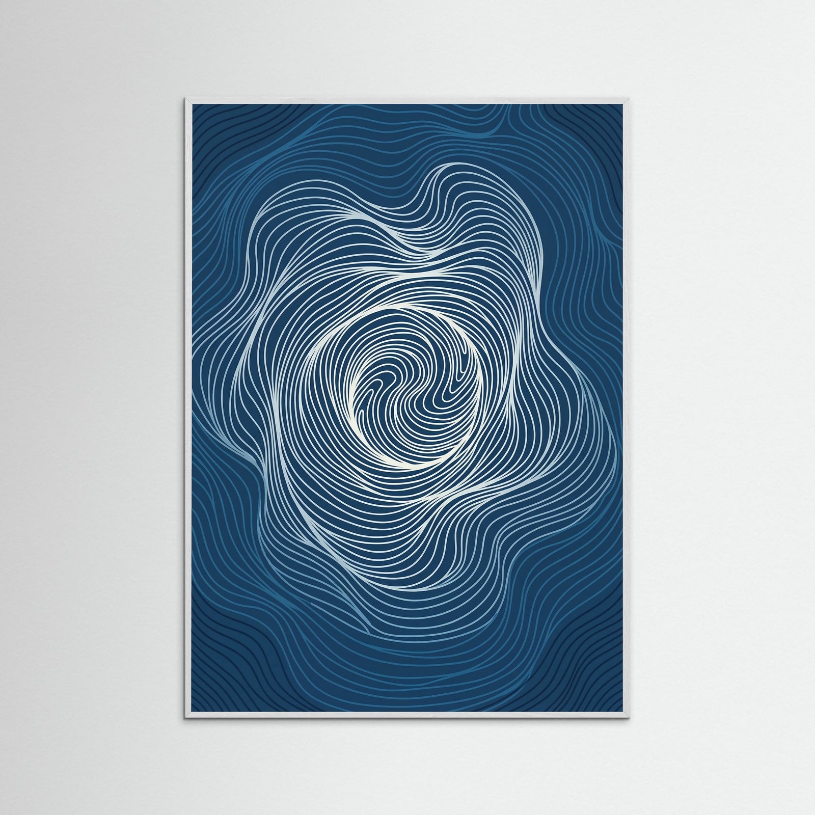 White Wood Flowing Contours