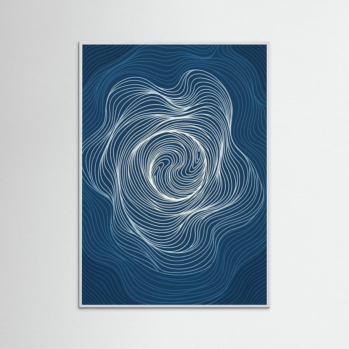 White Wood Flowing Contours