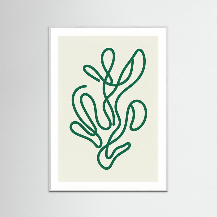 White Wood Flowing Emerald