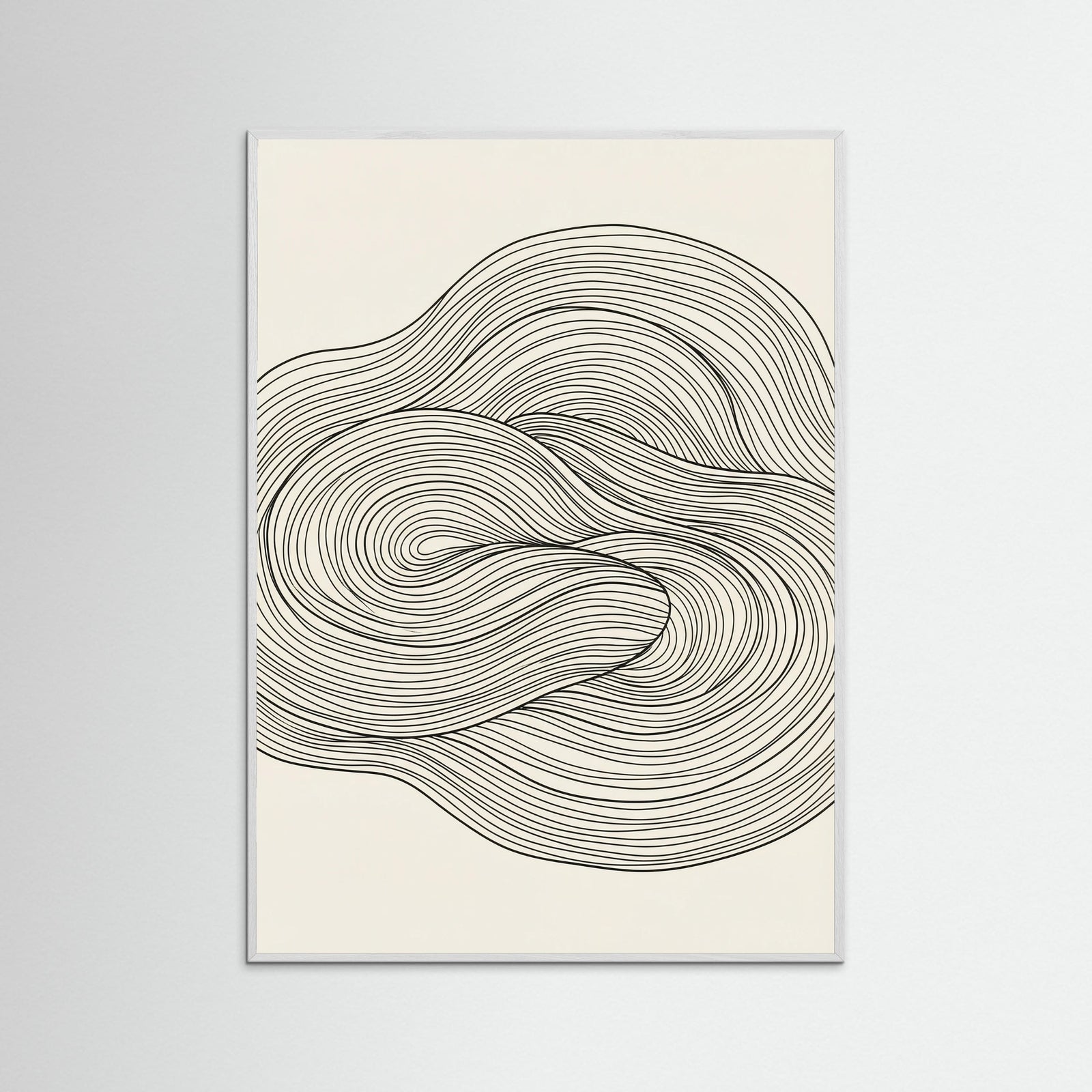 White Wood Flowing Forms