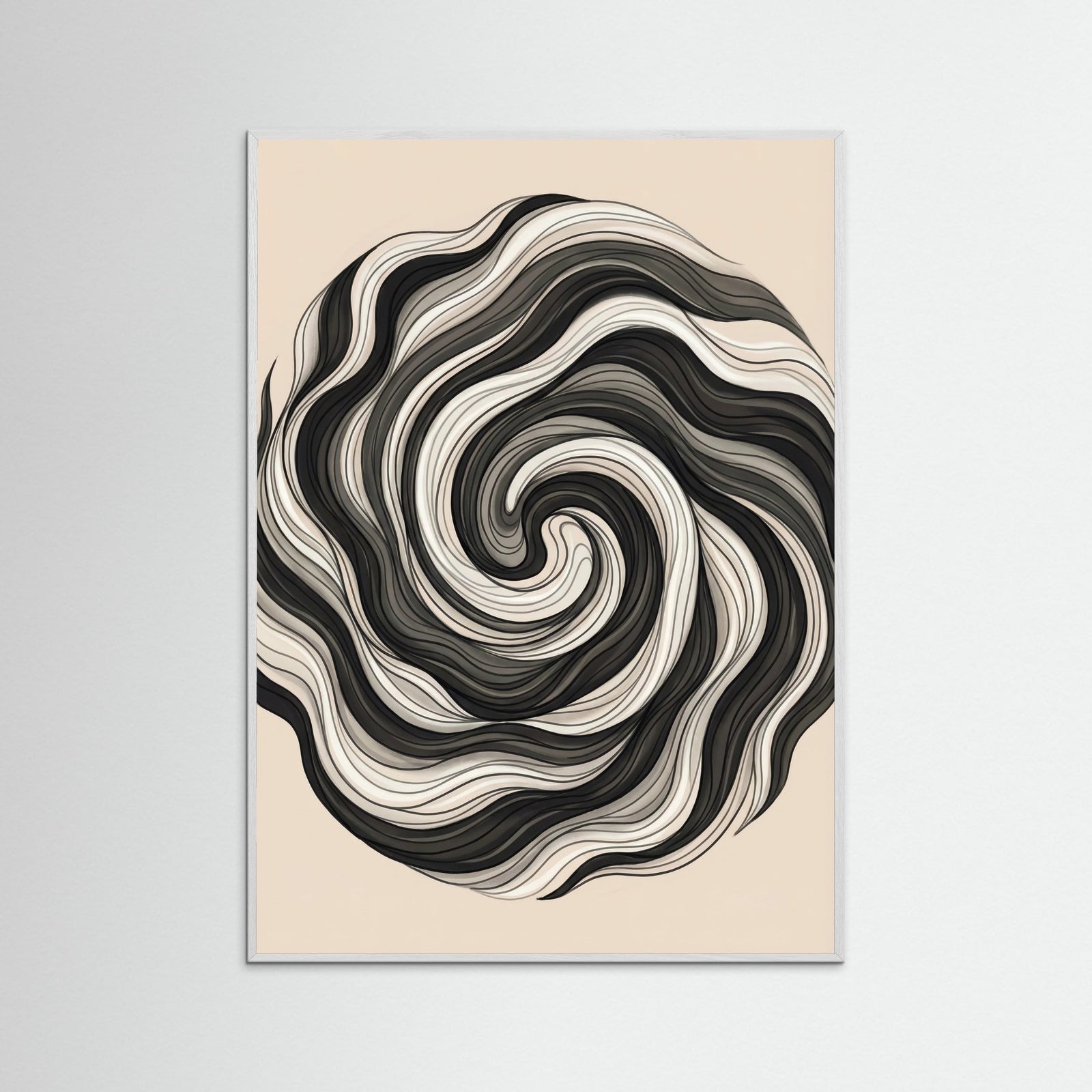 White Wood Flowing Strands