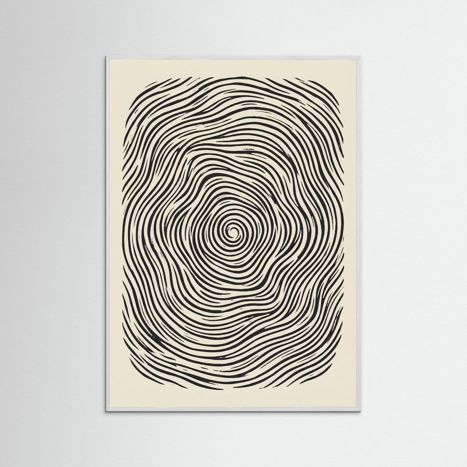 White Wood Flowing Strands