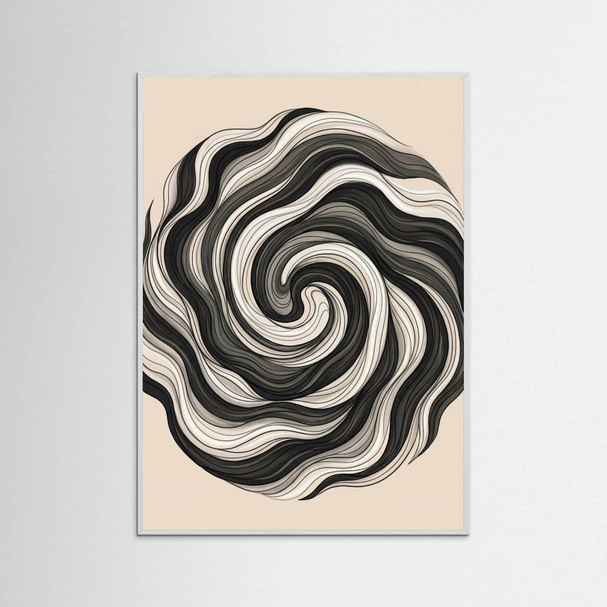 White Wood Flowing Strands